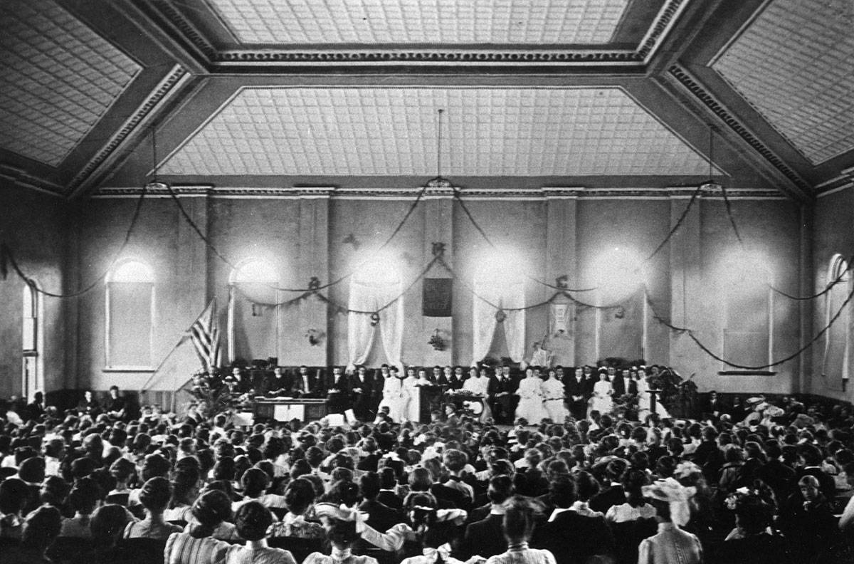 Library Building expanded for offices and auditorium Library Building expanded for offices and auditorium