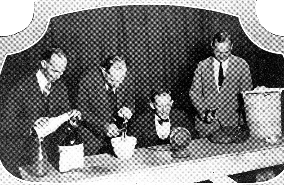 First radio broadcast