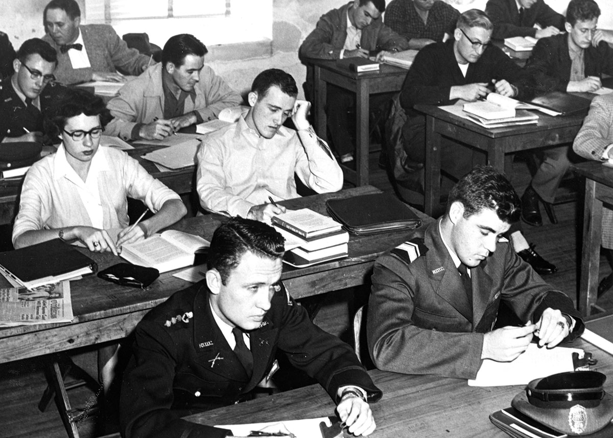 Fox Hole University welcomes end of war Fox Hole University welcomes end of war