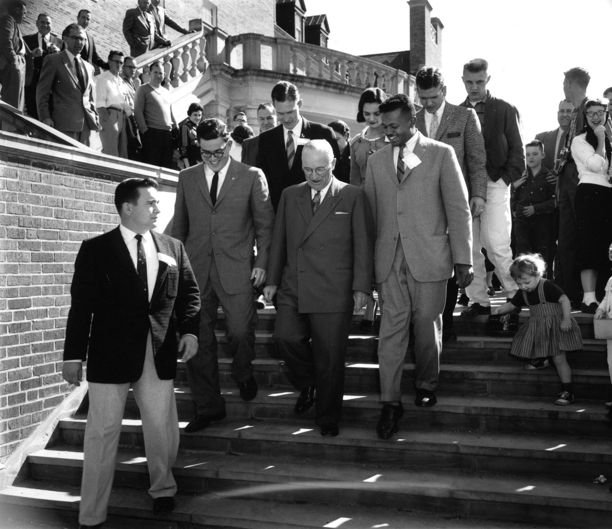 President Truman visits campus President Truman visits campus