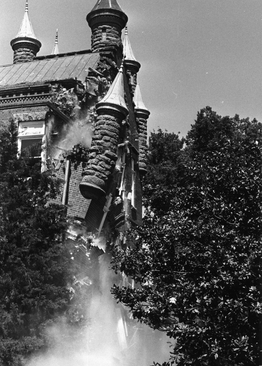 Library Building demolished Library Building demolished