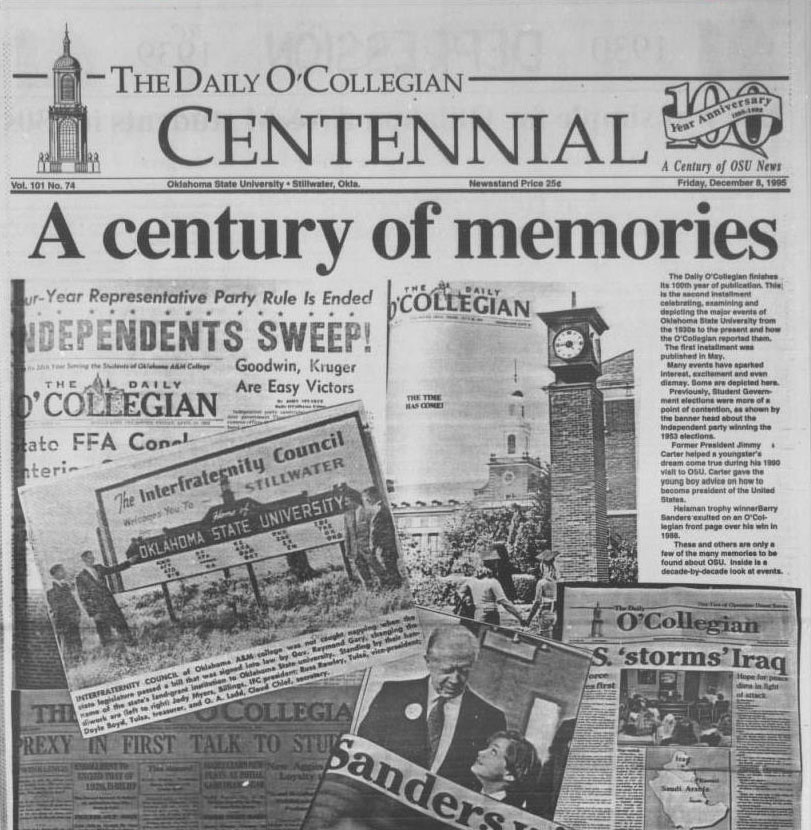The Daily O'Collegian celebrates 100 years